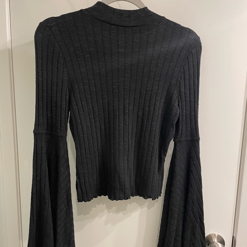 Shyanne Long Bell Sleeve Mock Neck Top